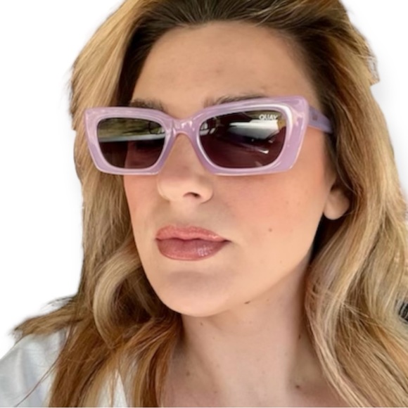 QUAY The DL Sunglasses Purple Frame Grey Lenses Retro Unisex NWT main image 16